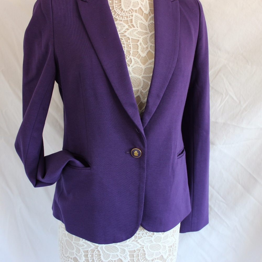 Vivienne Tam fitted purple blazer